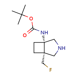 tert-butylN-[(1S,5S)-5-(fluoromethyl)-3-azabicyclo[3,2,0]heptan-1-yl]carbamate图片