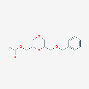 2-Acetate-6-[(phenylmethoxy)methyl]-1,4-dioxane-2-methanolͼƬ