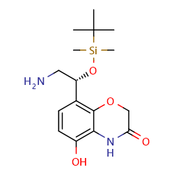 8-[(1R)-2-amino-1-[(tert-butyldimethylsilyl)oxy]ethyl]-5-hydroxy-3,4-dihydro-2H-1,4-benzoxazin-3-one图片