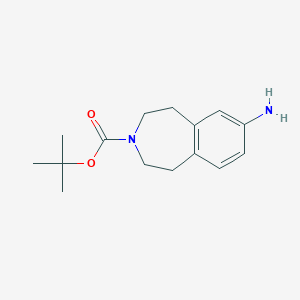 tert-butyl7-amino-2,3,4,5-tetrahydro-1H-3-benzazepine-3-carboxylate图片