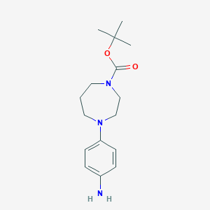 tert-butyl 4-(4-aminophenyl)-1,4-diazepane-1-carboxylate图片