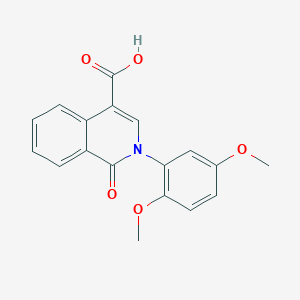 2-(2,5-dimethoxyphenyl)-1-oxo-1,2-dihydroisoquinoline-4-carboxylic acid图片