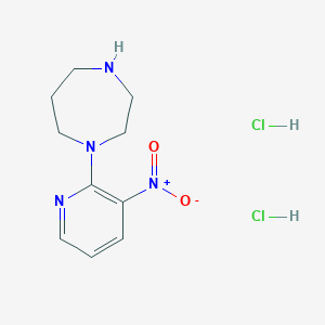 1-(3-Nitropyridin-2-yl)-1,4-diazepane Dihydrochloride图片