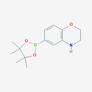6-(4,4,5,5-tetramethyl-1,3,2-dioxaborolan-2-yl)-3,4-dihydro-2H-benzo[b][1,4]oxazine图片