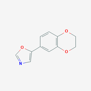 5-(2,3-Dihydro-1,4-benzodioxin-6-yl)-1,3-oxazole图片