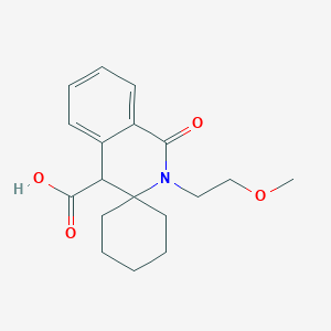 2'-(2-Methoxyethyl)-1'-oxo-1',4'-dihydro-2'H-spiro[cyclohexane-1,3'-isoquinoline]-4'-carboxylic acid图片