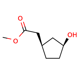 Rel-(1R,3S)-Methyl2-(3-hydroxycyclopentyl)acetate图片