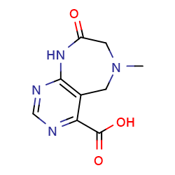 6-methyl-8-oxo-7,9-dihydro-5H-pyrimido[4,5-e][1,4]diazepine-4-carboxylicacid图片