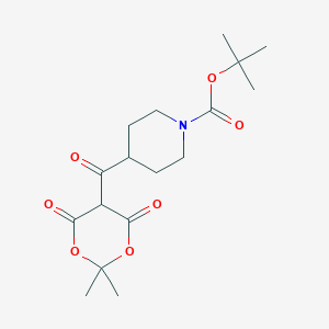 1-BOC-4-(2,2-Dimethyl-4,6-dioxo-[1,3]dioxane-5-carbonyl)piperidine图片