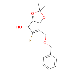 (3As,4R,6aR)-6-[(benzyloxy)methyl]-5-fluoro-2,2-dimethyl-2H,3aH,4H,6aH-cyclopenta[d][1,3]dioxol-4-ol图片