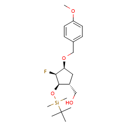 [(1R,2R,3S,4S)-2-[Tert-butyl(dimethyl)silyl]oxy-3-fluoro-4-[(4-methoxyphenyl)methoxy]cyclopentyl]methanol图片