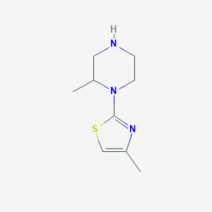 2-methyl-1-(4-methyl-1,3-thiazol-2-yl)piperazine图片