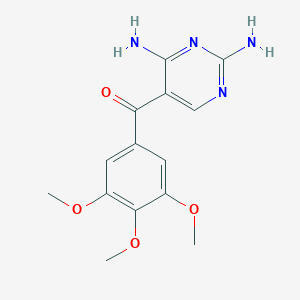 5-(3,4,5-Trimethoxybenzoyl)-2,4-pyrimidinediamine图片