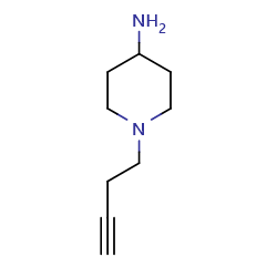1-(but-3-yn-1-yl)piperidin-4-amine图片