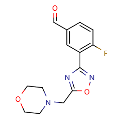 4-fluoro-3-{5-[(morpholin-4-yl)methyl]-1,2,4-oxadiazol-3-yl}benzaldehyde图片