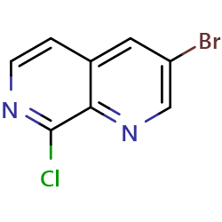 3-Bromo-8-chloro-1,7-naphthyridine图片