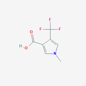 1-methyl-4-(trifluoromethyl)-1H-pyrrole-3-carboxylicacid图片