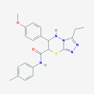 3-ethyl-6-(4-methoxyphenyl)-N-(4-methylphenyl)-5H,6H,7H-[1,2,4]triazolo[3,4-b][1,3,4]thiadiazine-7-carboxamide图片