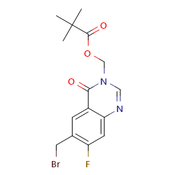 [6-(bromomethyl)-7-fluoro-4-oxo-3,4-dihydroquinazolin-3-yl]methyl2,2-dimethylpropanoate图片