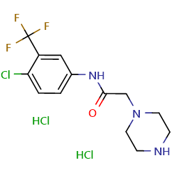 N-[4-chloro-3-(trifluoromethyl)phenyl]-2-(piperazin-1-yl)acetamidedihydrochloride图片