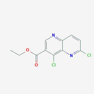 Ethyl4,6-dichloro-1,5-naphthyridine-3-carboxylate图片