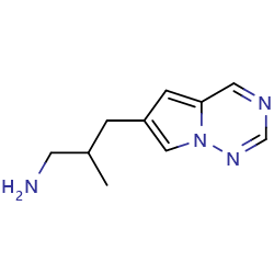 2-methyl-3-{pyrrolo[2,1-f][1,2,4]triazin-6-yl}propan-1-amine图片