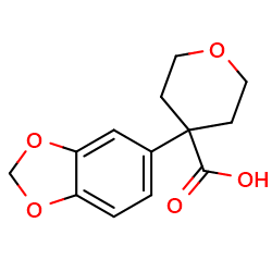 4-(2H-1,3-benzodioxol-5-yl)oxane-4-carboxylicacid图片