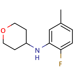 N-(2-fluoro-5-methylphenyl)oxan-4-amine图片
