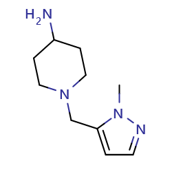 1-[(1-methyl-1H-pyrazol-5-yl)methyl]piperidin-4-amine图片
