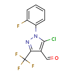 5-chloro-1-(2-fluorophenyl)-3-(trifluoromethyl)-1H-pyrazole-4-carbaldehyde图片