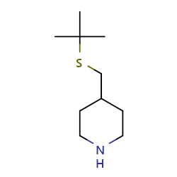 4-[(tert-butylsulfanyl)methyl]piperidine图片