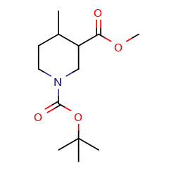 1-tert-butyl3-methyl4-methylpiperidine-1,3-dicarboxylate图片