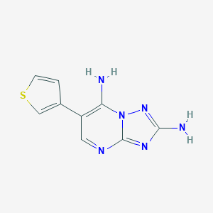 6-(3-Thienyl)[1,2,4]triazolo[1,5-a]pyrimidine-2,7-diamine图片