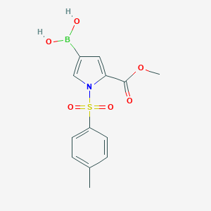 [5-(methoxycarbonyl)-1-(4-methylbenzenesulfonyl)-1H-pyrrol-3-yl]boronicacid图片