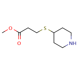methyl3-(piperidin-4-ylsulfanyl)propanoate图片