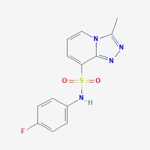 N-(4-fluorophenyl)-3-methyl[1,2,4]triazolo[4,3-a]pyridine-8-sulfonamide图片