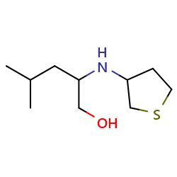 4-methyl-2-[(thiolan-3-yl)amino]pentan-1-ol图片