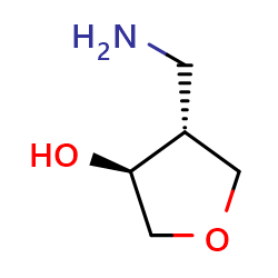 trans-4-(aminomethyl)oxolan-3-ol图片