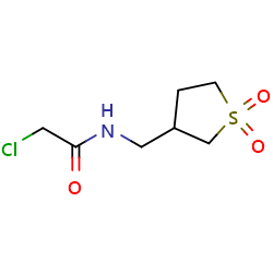 2-chloro-N-[(1,1-dioxo-1λ?-thiolan-3-yl)methyl]acetamide图片