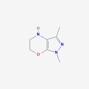 1,3-dimethyl-1H,4H,5H,6H-pyrazolo[3,4-b][1,4]oxazine图片
