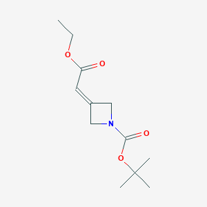 Tert-Butyl3-(2-ethoxy-2-oxoethylidene)azetidine-1-carboxylate图片