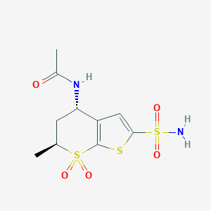 N-6-Methyl-7,7-dioxo-2-sulfamoyl-5,6-dihydro-4H-thieno[2,3-b]thiopyran-4-yl]acetamide图片
