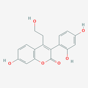 3-(2,4-Dihydroxyphenyl)-7-hydroxy-4-(2-hydroxyethyl)-2H-chromen-2-one图片