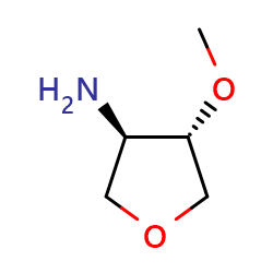 trans-4-methoxytetrahydrofuran-3-amine图片