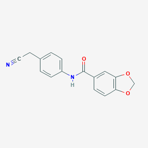 N-[4-(cyanomethyl)phenyl]-1,3-benzodioxole-5-carboxamide图片