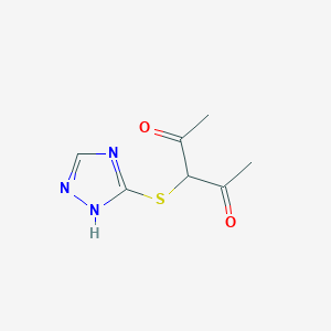 3-(4H-1,2,4-triazol-3-ylthio)pentane-2,4-dione图片