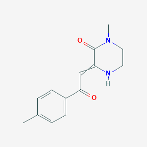 1-methyl-3-[2-(4-methylphenyl)-2-oxoethylidene]piperazin-2-one图片