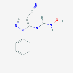 N-[4-cyano-1-(4-methylphenyl)-1H-pyrazol-5-yl]-N'-hydroxyiminoformamide图片