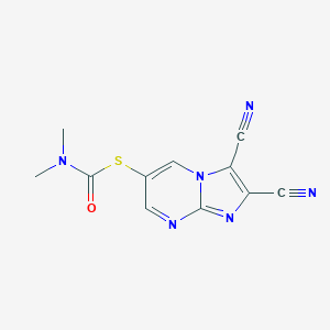 1-({2,3-Dicyanoimidazo[1,2-a]pyrimidin-6-yl}sulfanyl)-N,N-dimethylformamide图片