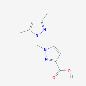 1-(3,5-Dimethyl-pyrazol-1-ylmethyl)-1 H-pyrazole-3-carboxylic acid图片